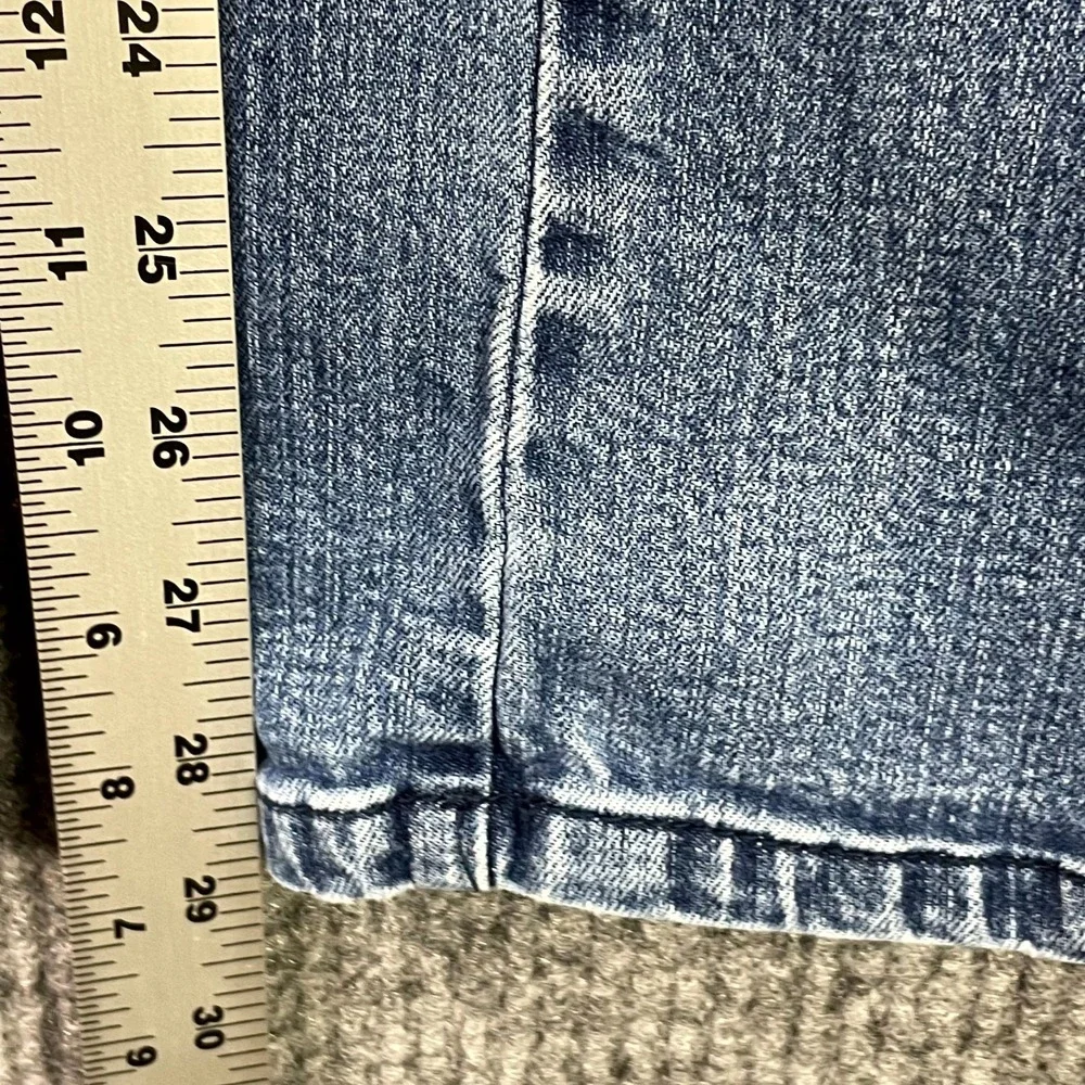 Live A Little Jeans Womens 8 Blue Stretch Straight Leg Denim Travel Casual Surf